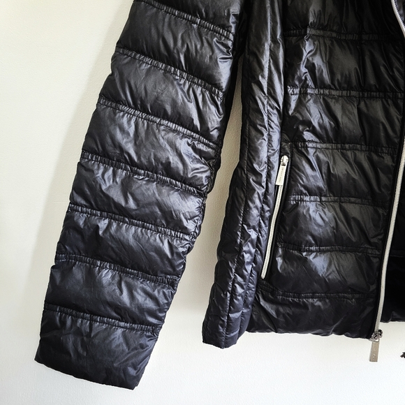 Duck Down MICHAEL Michael Kors Packable Short Down Fill Black Women's Jacket, S - Picture 7 of 16
